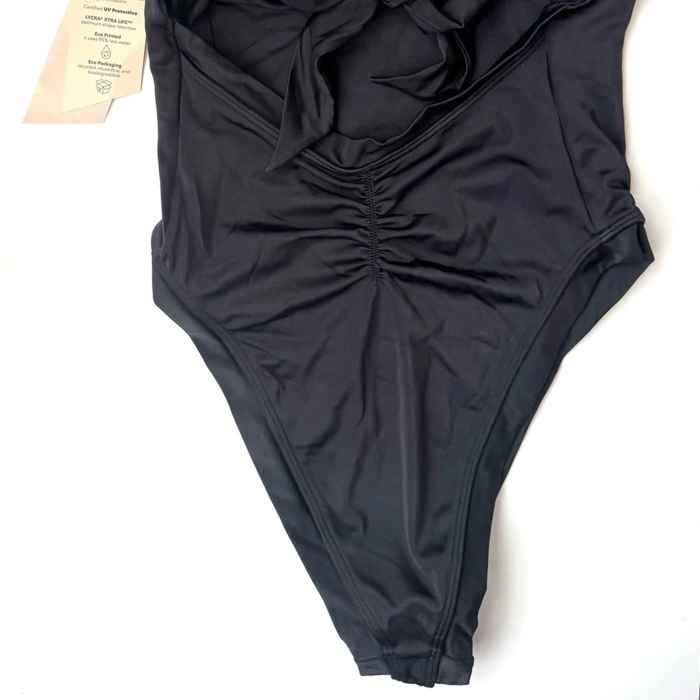Free People We Are HAH NWT Women’s Black Fair Resort One Pieces Swimsuit Size‎ S